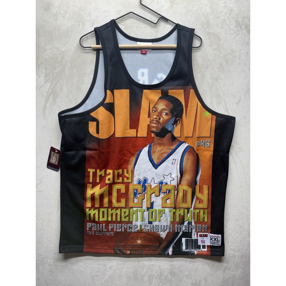 Mitchell & Ness Orlando Magic Jersey Men's XXL Tracy McGrady #1 SLAM Black NBA